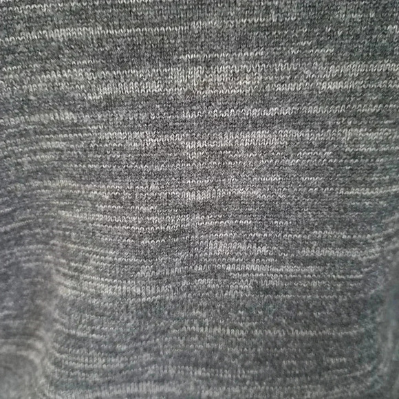 ❤️Smart Set 3/4  Sweater Grey Taupe Size Medium Rounded Neckline Soft Ribbed - Picture 9 of 12